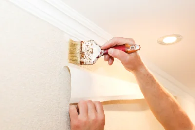 Pose de papier peint à Étraye — revêtements muraux et toiles de verre